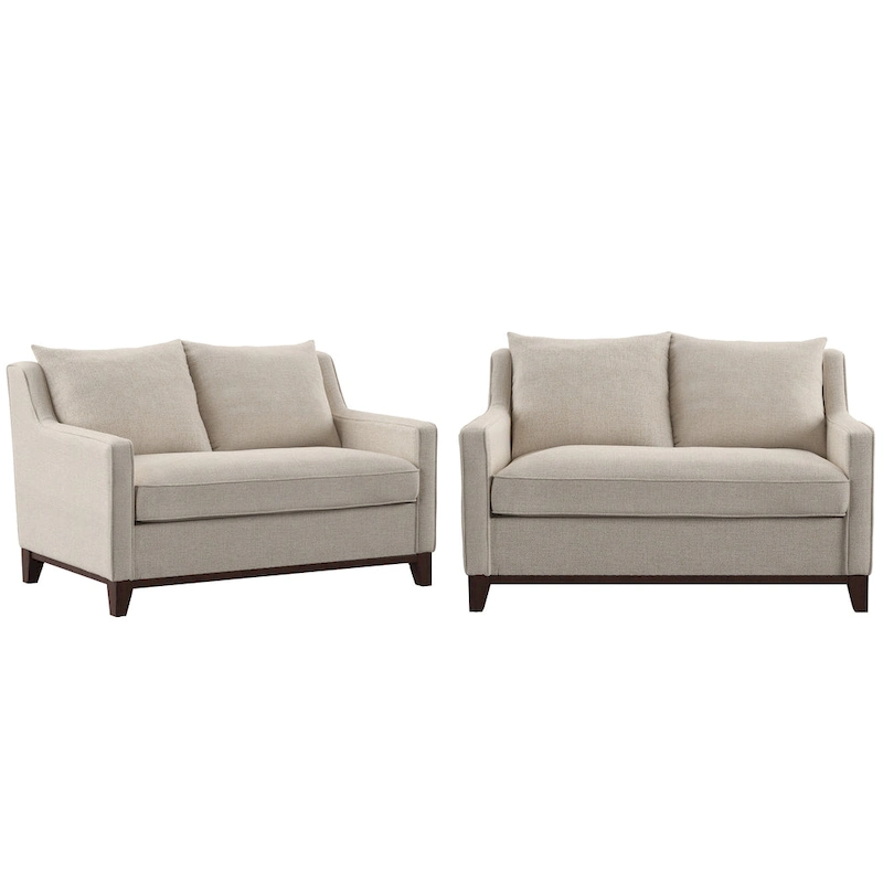 Podgorica Fabric Loveseat with Down Feather Cushions