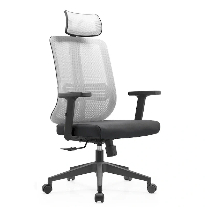 Adjustable Office Chair with Mesh Back and Headrest Nift Series by LeisureMod