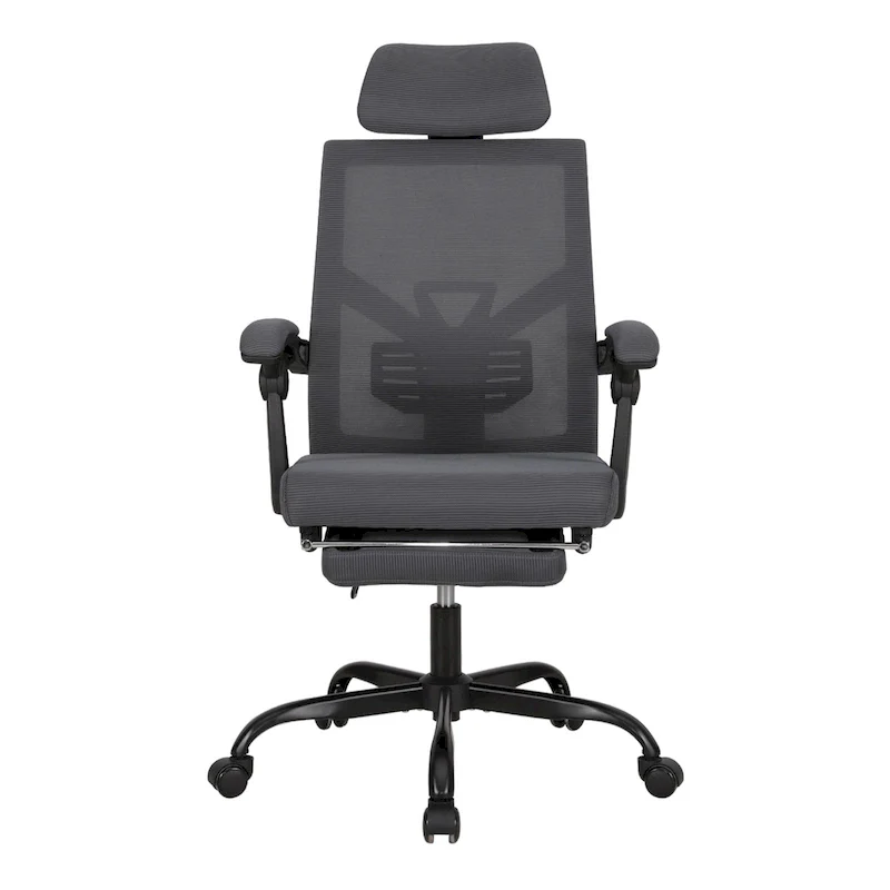 Office Chair With Foot Rest Ergonomic Swivel Mesh Task Office Chair