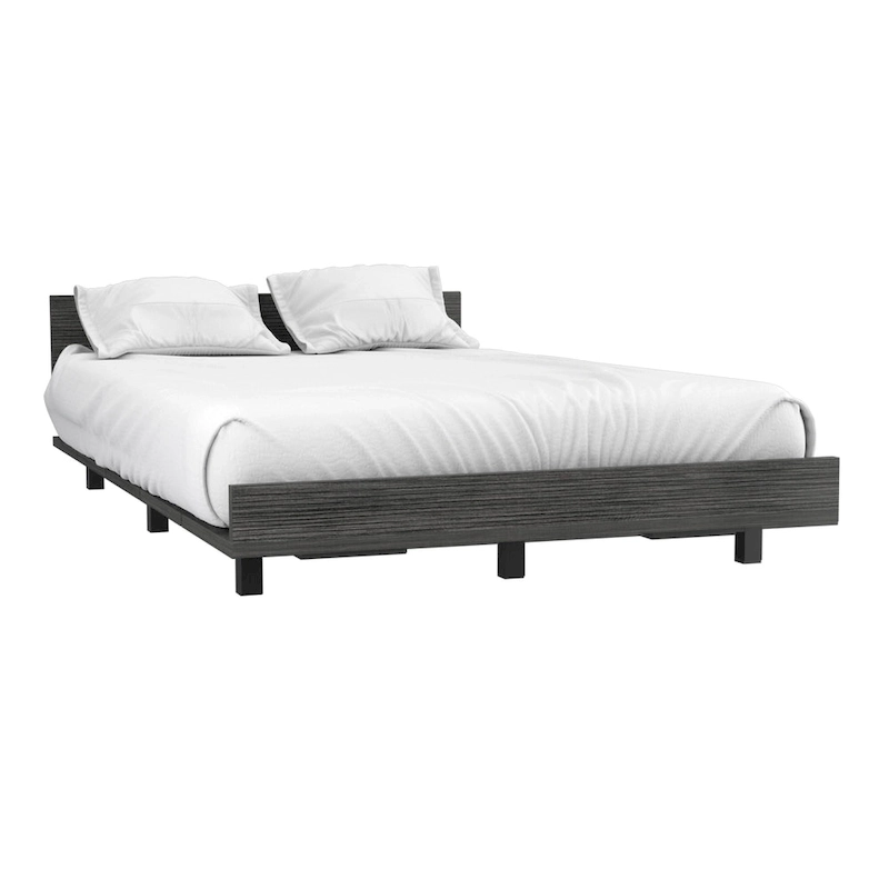 TUHOME Kaia Bed Base with Headboard, Twin