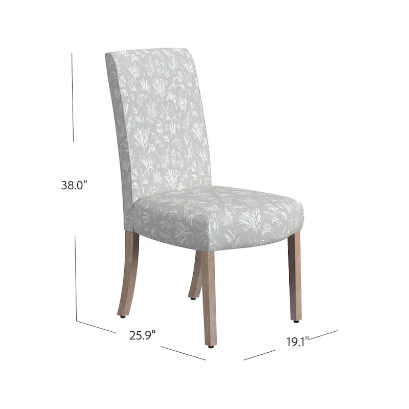 HomePop Scalloped Detail Dining Chair - Set of 2