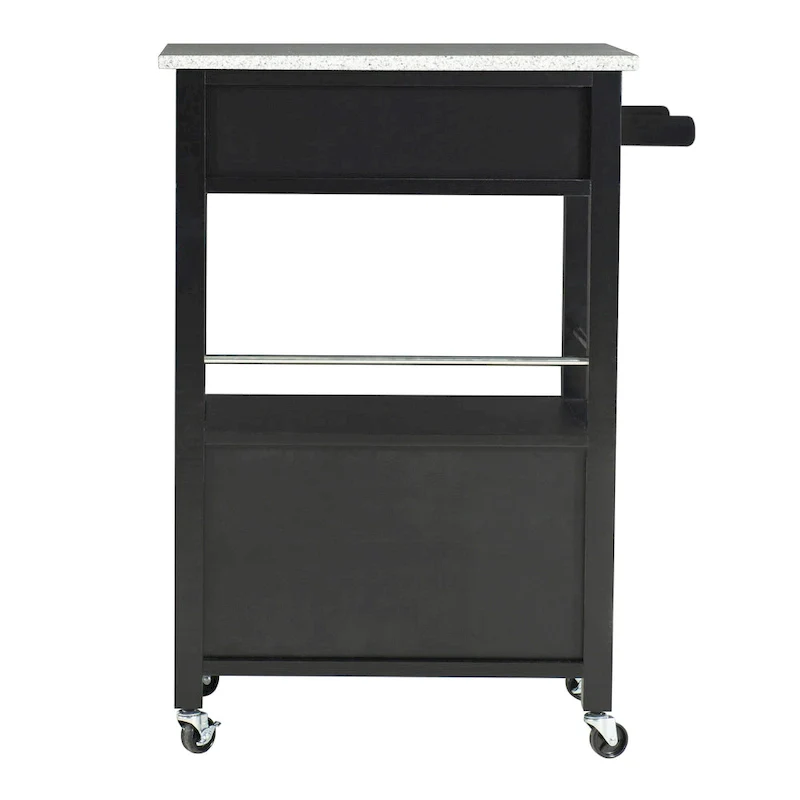 Elaine Mobile Kitchen Cart with Granite Top