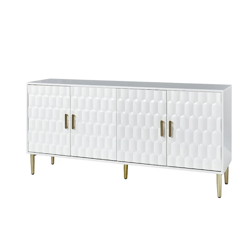 63 Wide Modern Sideboard with Adjustable Shelves by HULALA HOME