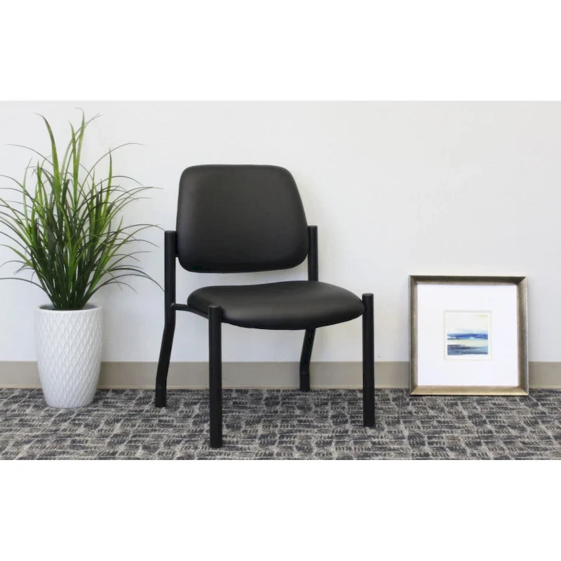 Black / Beige / Grey Mid Back Chair – Armless & Fixed Arm, 300–500 lbs