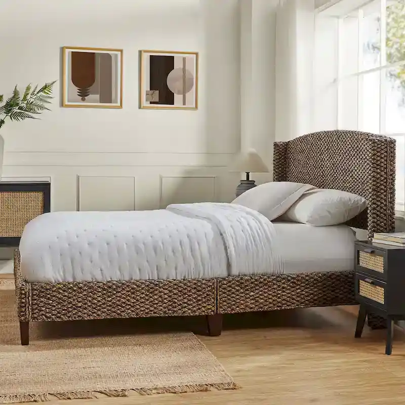 Ludwig Traditional Standard Bed with Wingback Design by HULALA HOME