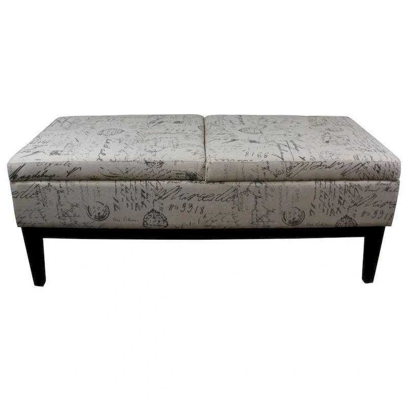 19.5H Old World Dual Lift Storage Bench