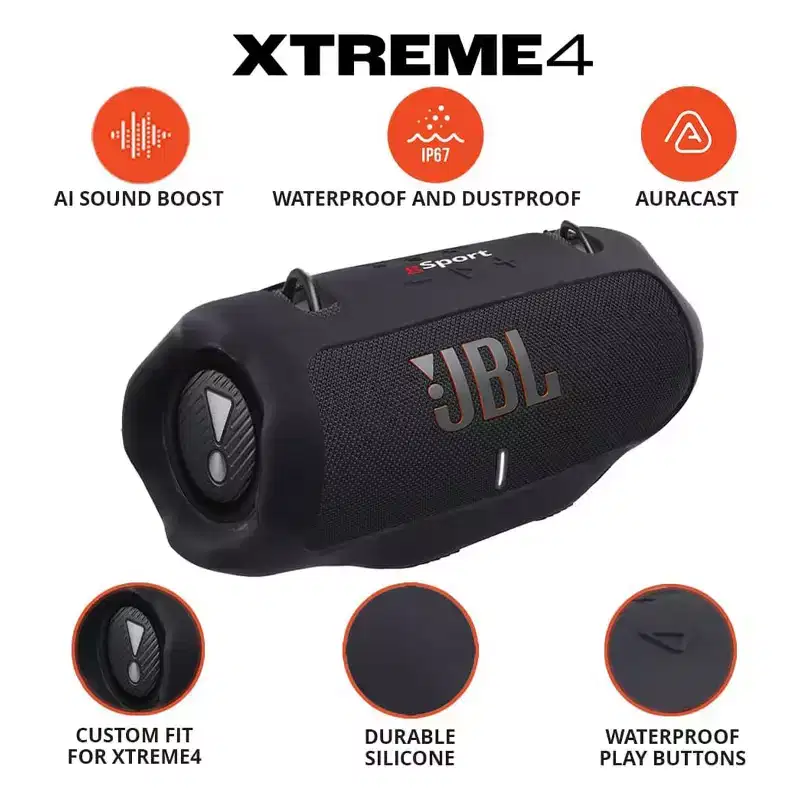 JBL Xtreme 4 Bluetooth Speaker with gSport Silicone Sleeve