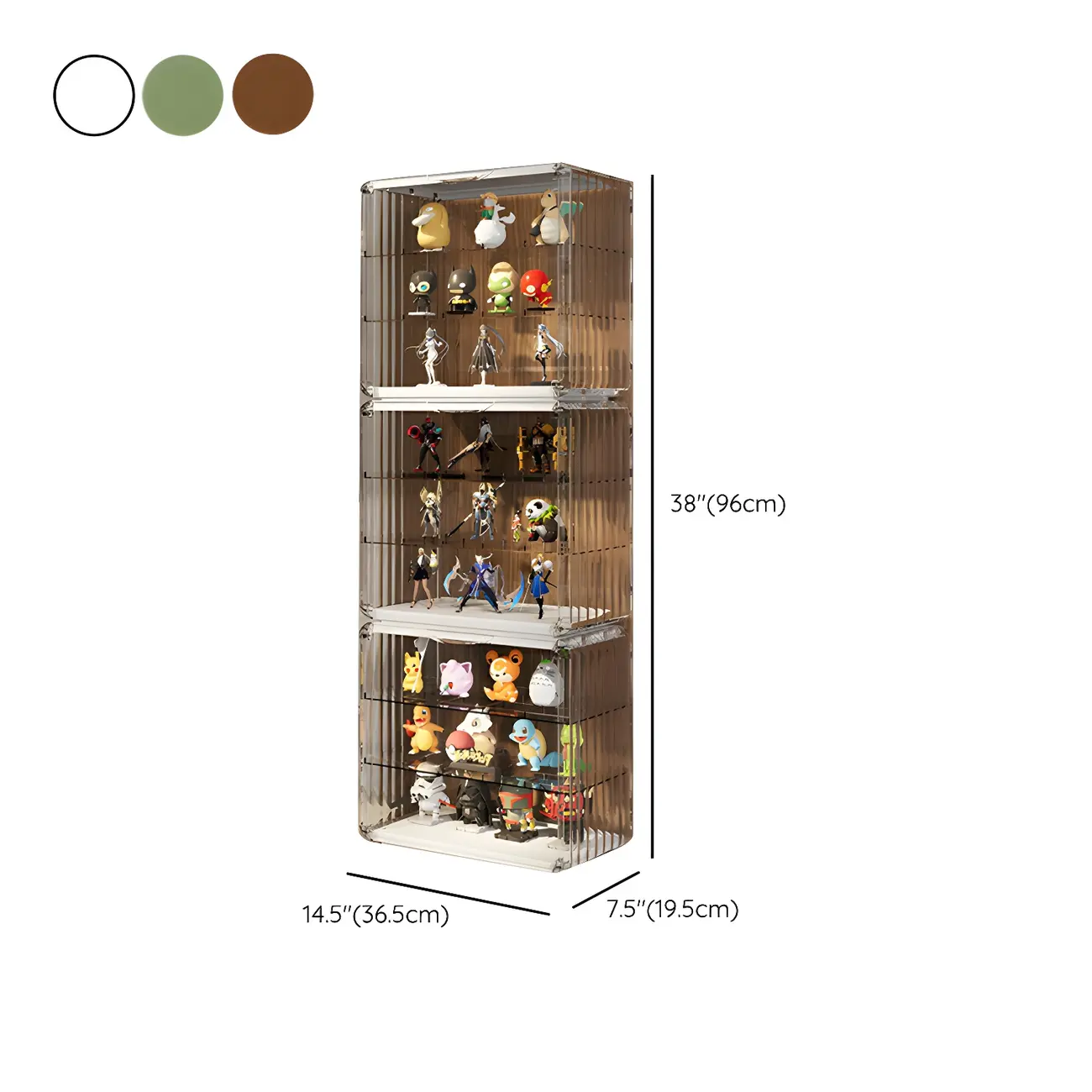 Living Room Stackable Clear Acrylic Display Cabinet
