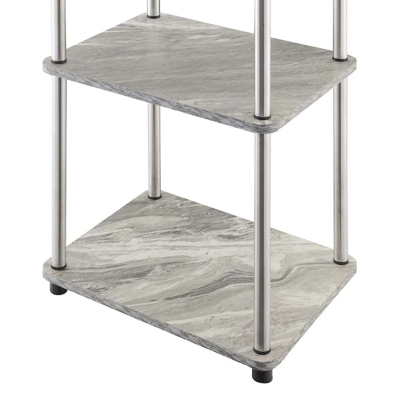 Convenience Concepts Designs2Go No Tools 3 Tier End Table