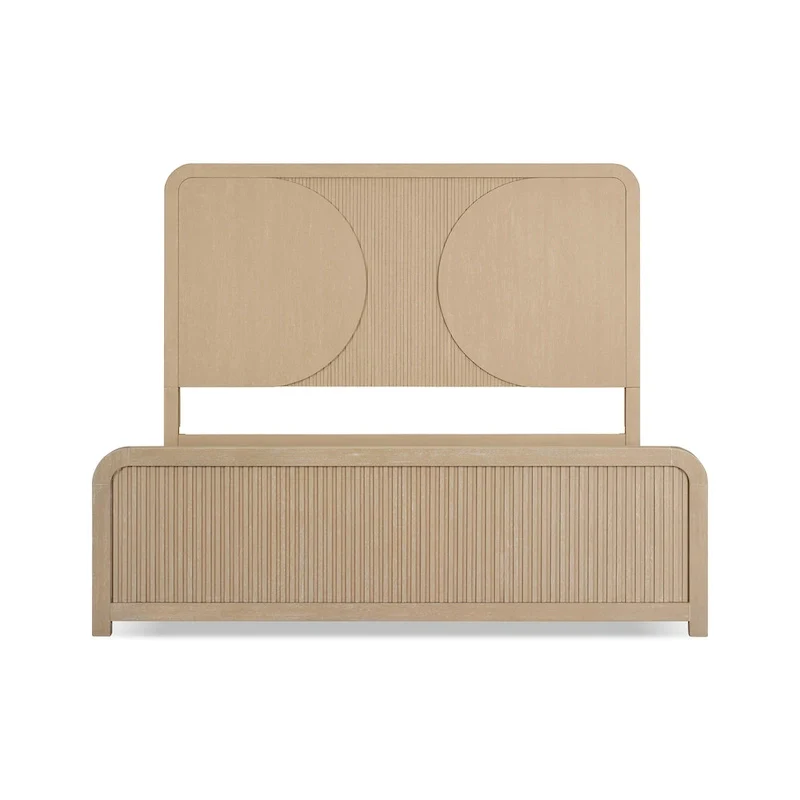 Furniture of America Adrienne Modern Rustic Solid Wood Fluting Panel Bed