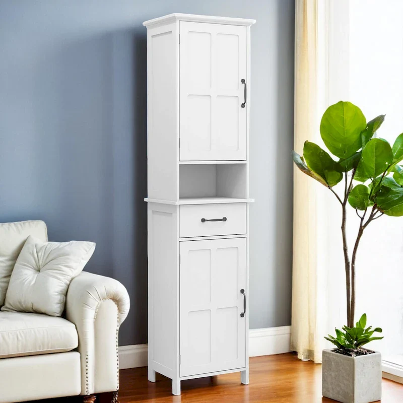 Double Door Narrow Height Floor Standing Cabinet