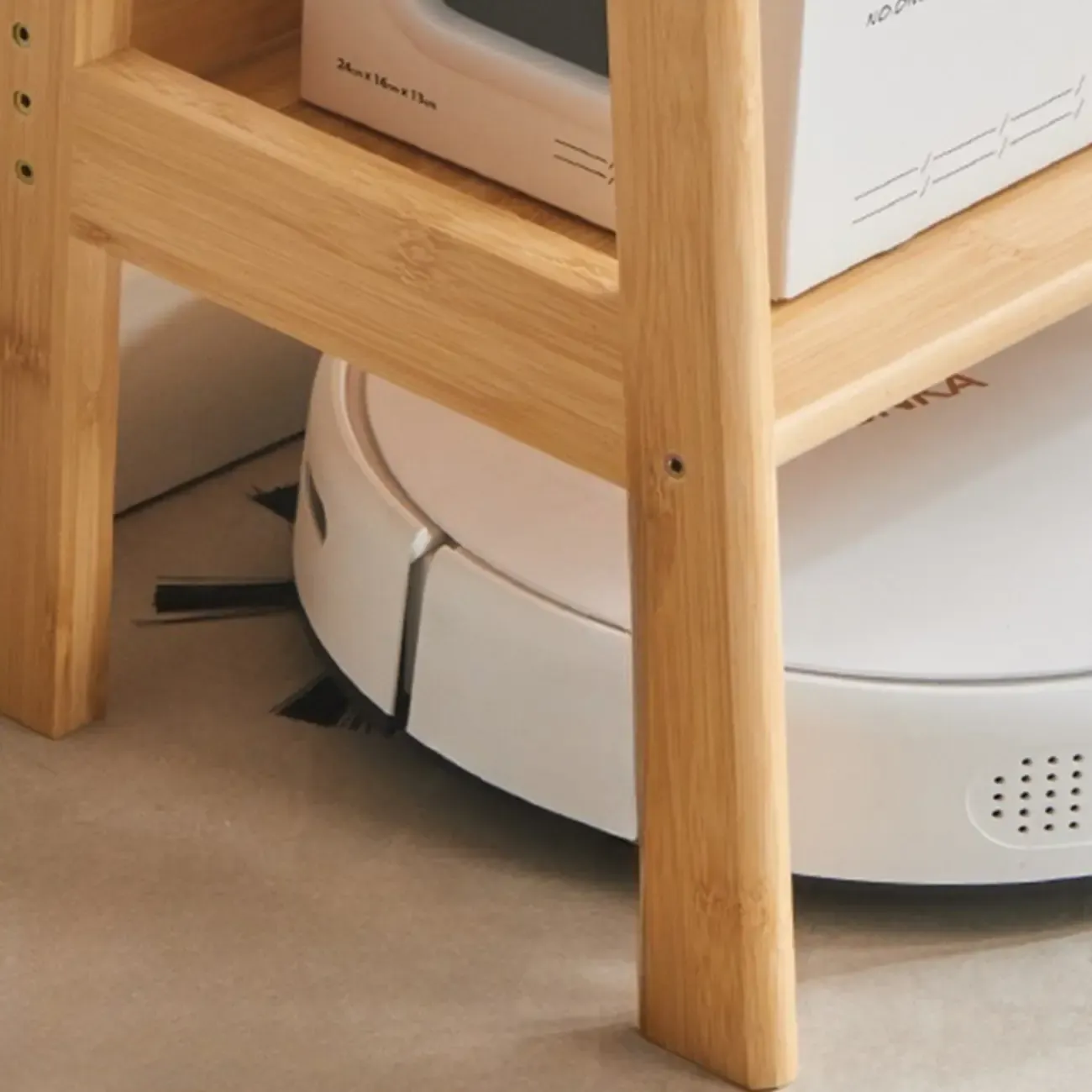 Antique Modern Wood Narrow Ladder Bookcase