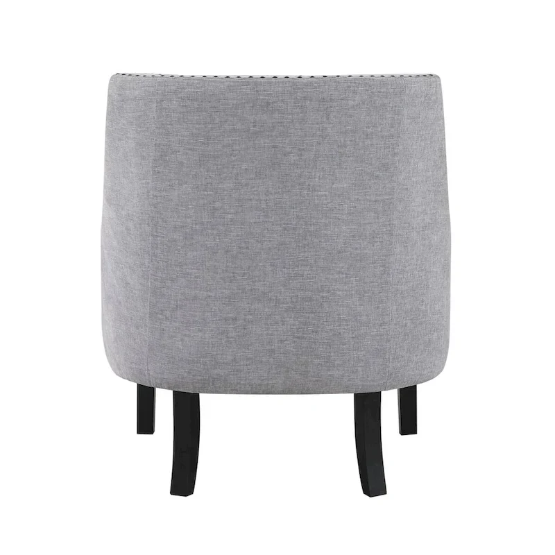 Modern Traditional Accent Chair Chenille Upholstery Button-Tufted Solid Wood 1pc Living Room Furniture
