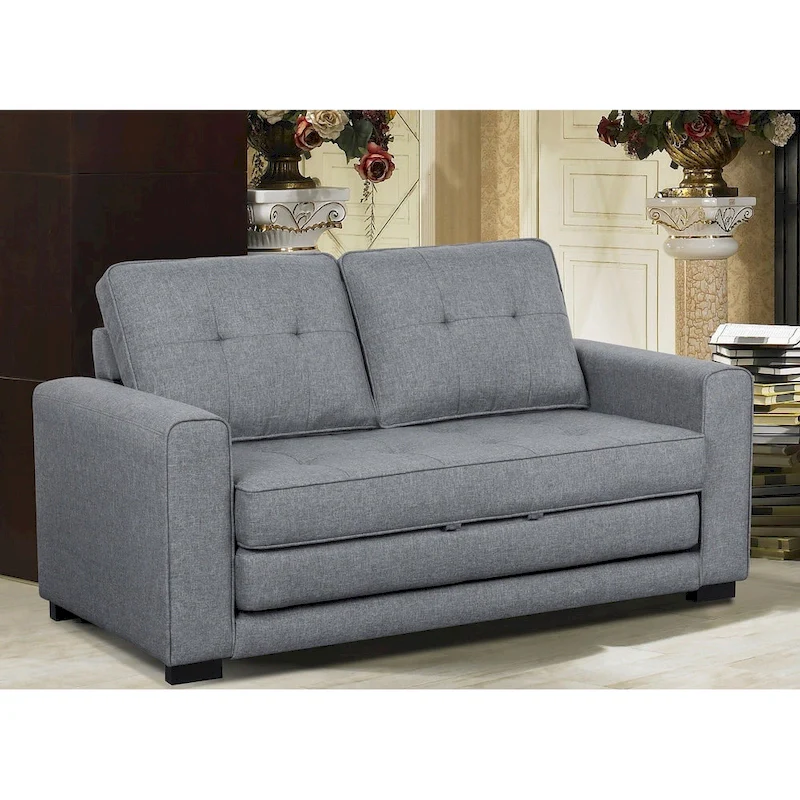 Daisy Modern Fabric Loveseat and Sofa Bed