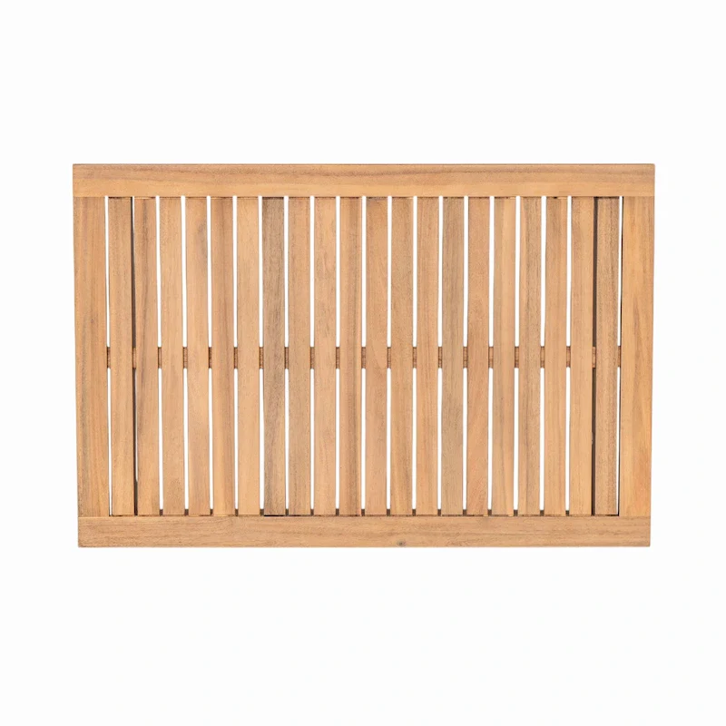 Outdoor 2-piece Acacia Wood and Rope Patio Chat Set