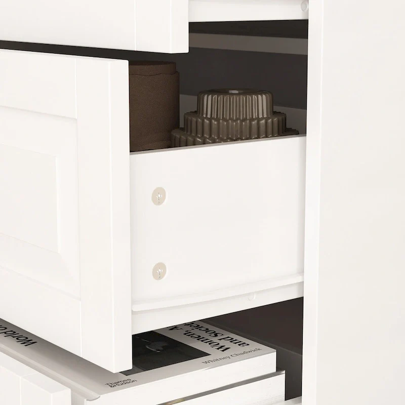 Chest of Drawers Tall 5 Drawer Dresser, Wood Dresser End Table Console