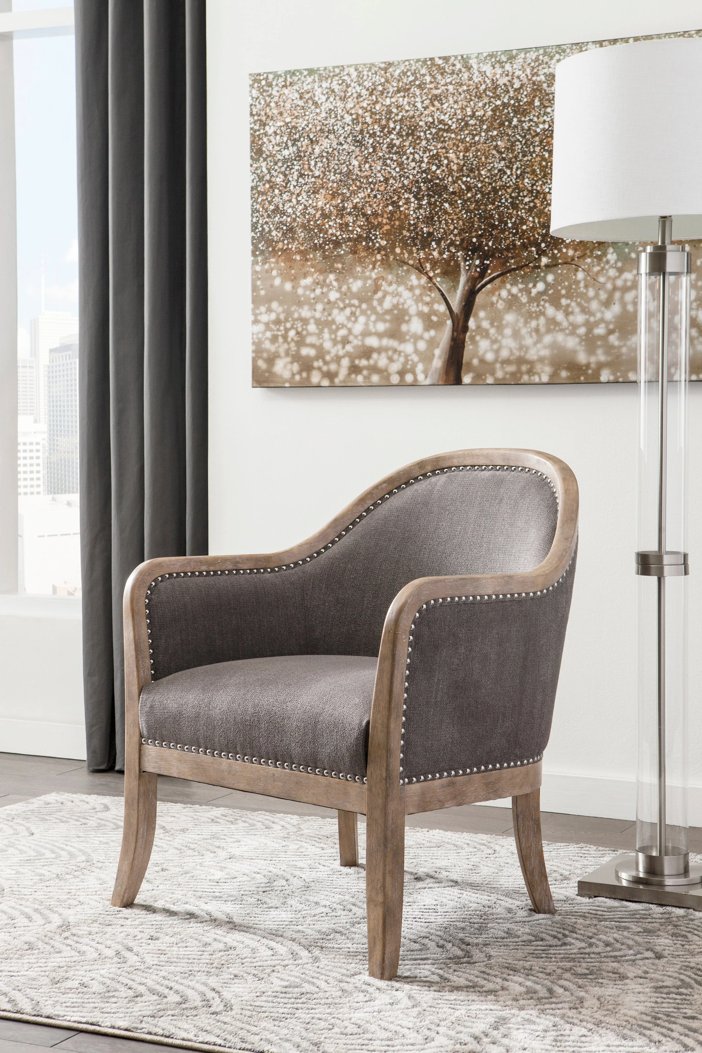 Engel Distressed Accent Chair