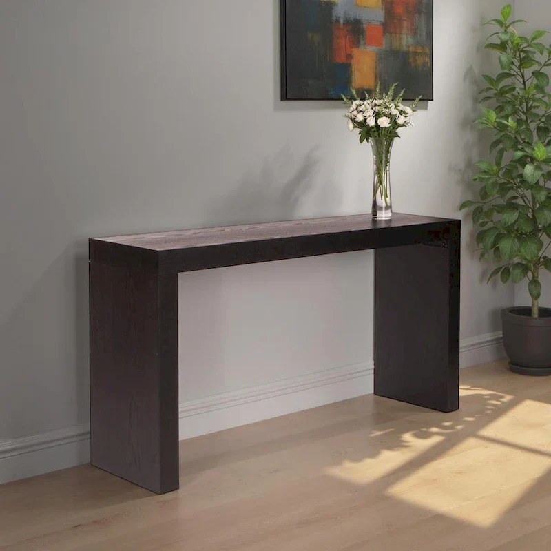 Black Wood Veneer Dillon Console Table