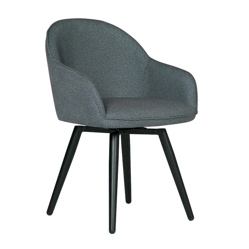 Grey / Charcoal / Camel Dome Swivel Accent Chair, Single Seat
