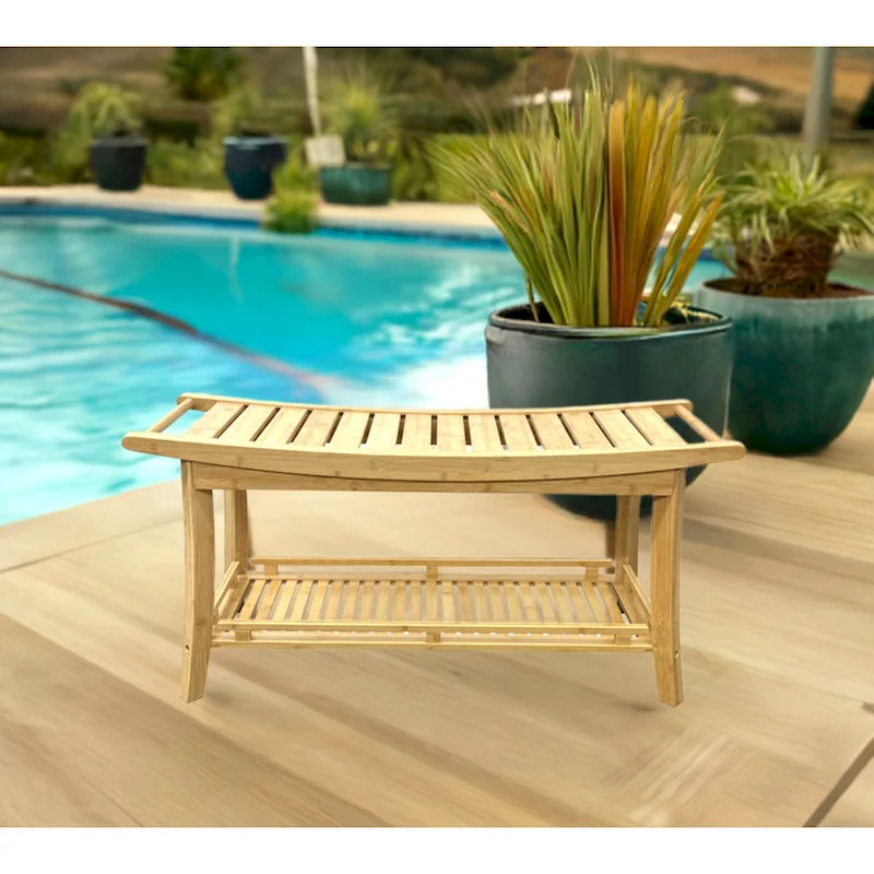 Solid Bamboo Premier 39 Spa Bench