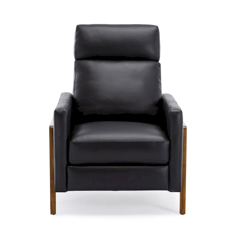 Top Grain Leather Push Back Recliner