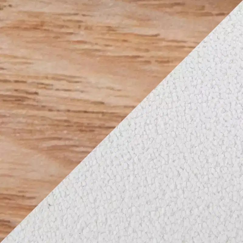 LumiSource Cinch Pouf Ottoman Natural Fabric