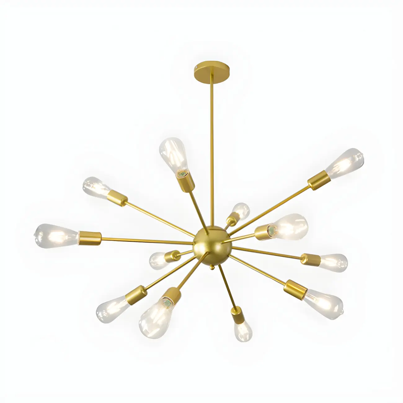 Modern LED Gold Globe Sputnik Chandelier