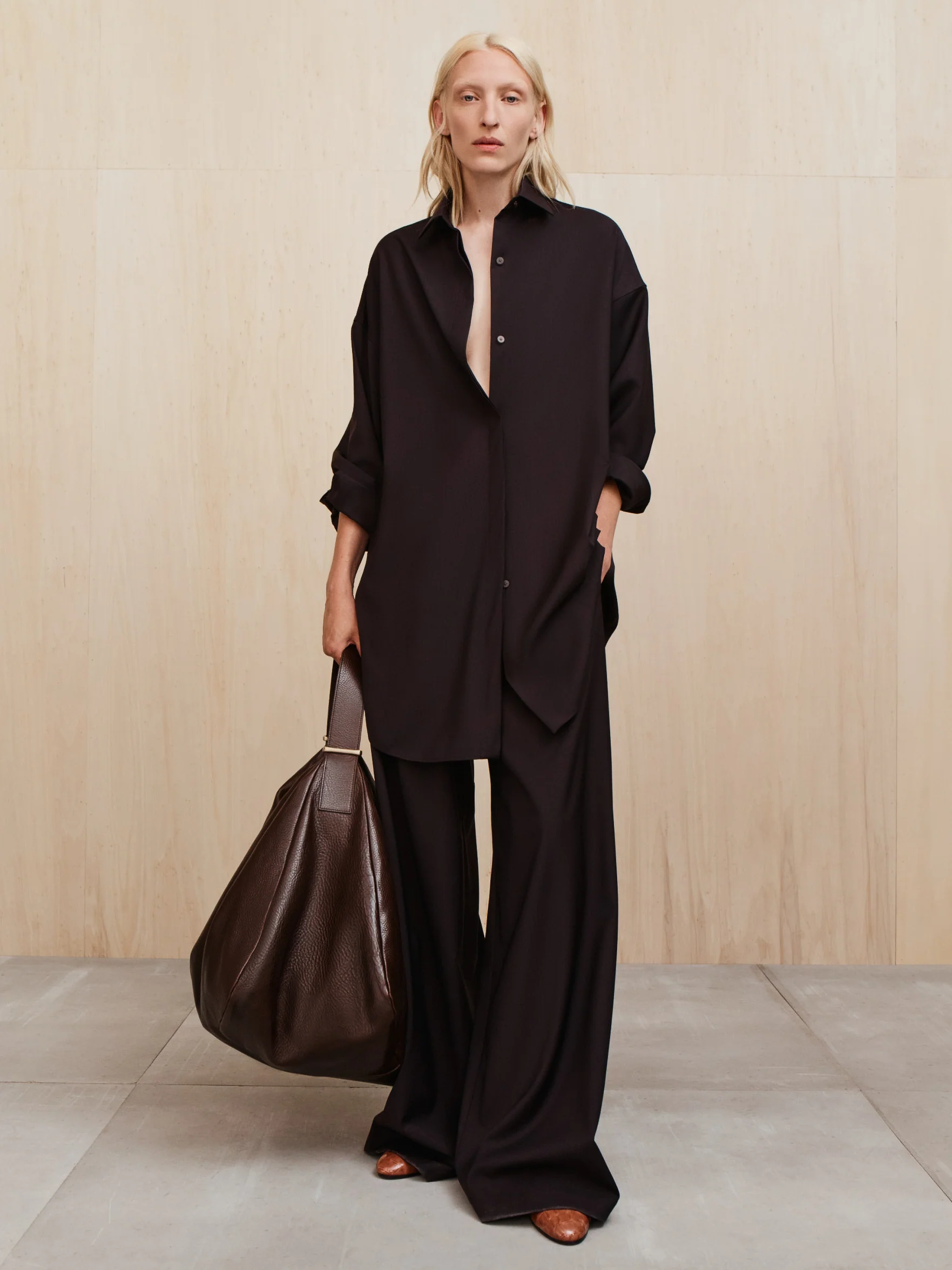 Womens Easy Care Wool Drawstring Pants