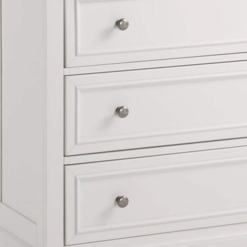Off-White 4-Drawer Bedroom Chest with Felt-Lined Top Drawer – Hardwood & Engineered Wood