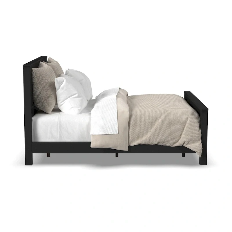 Oak Park Black Wood King Bed