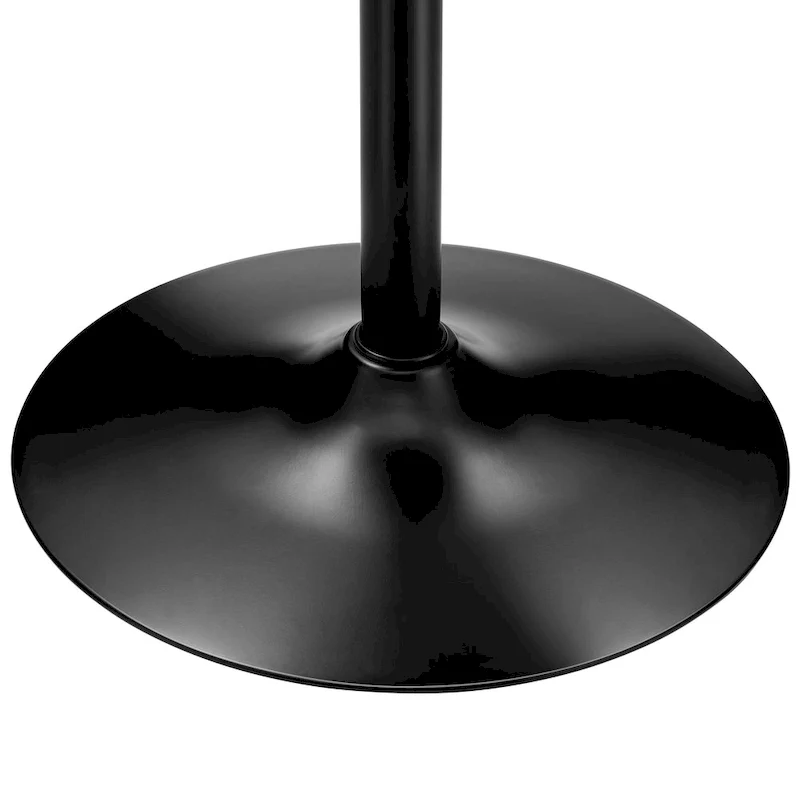 Glitzhome 39.5H Modern Bistro Walnut Top Round Pub Bar Table