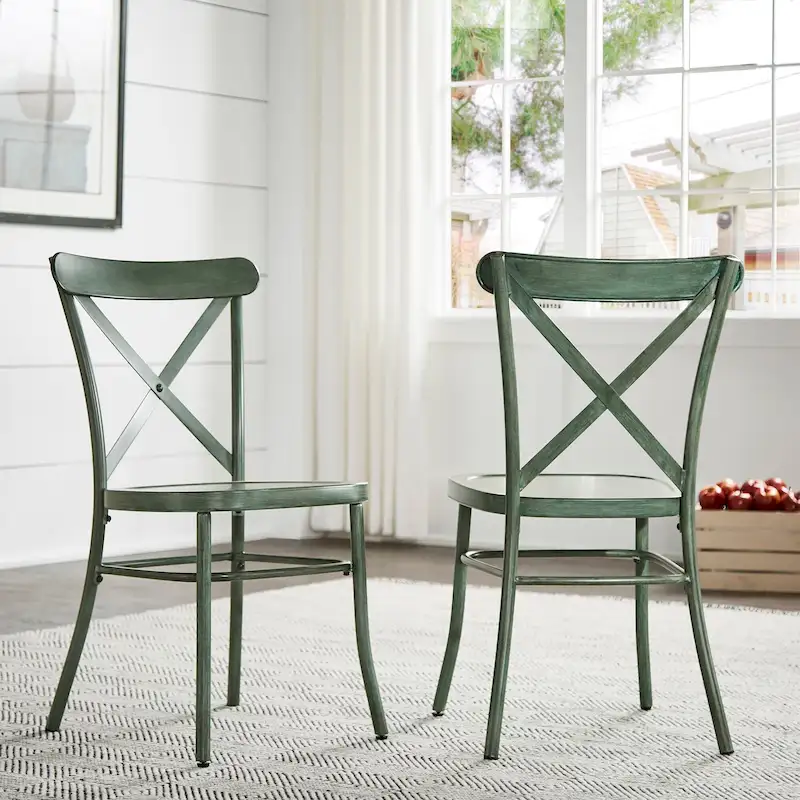 Pompey Metal Dining Chairs (Set of 2) by iNSPIRE Q Classic