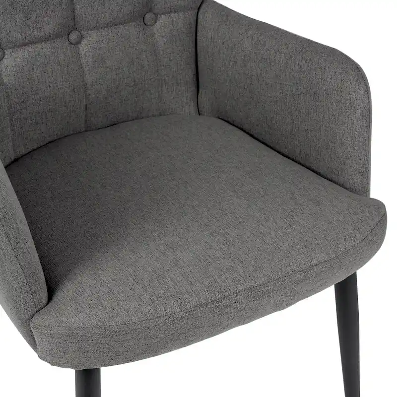 High-back Button Tufted Wingback Accent Chair