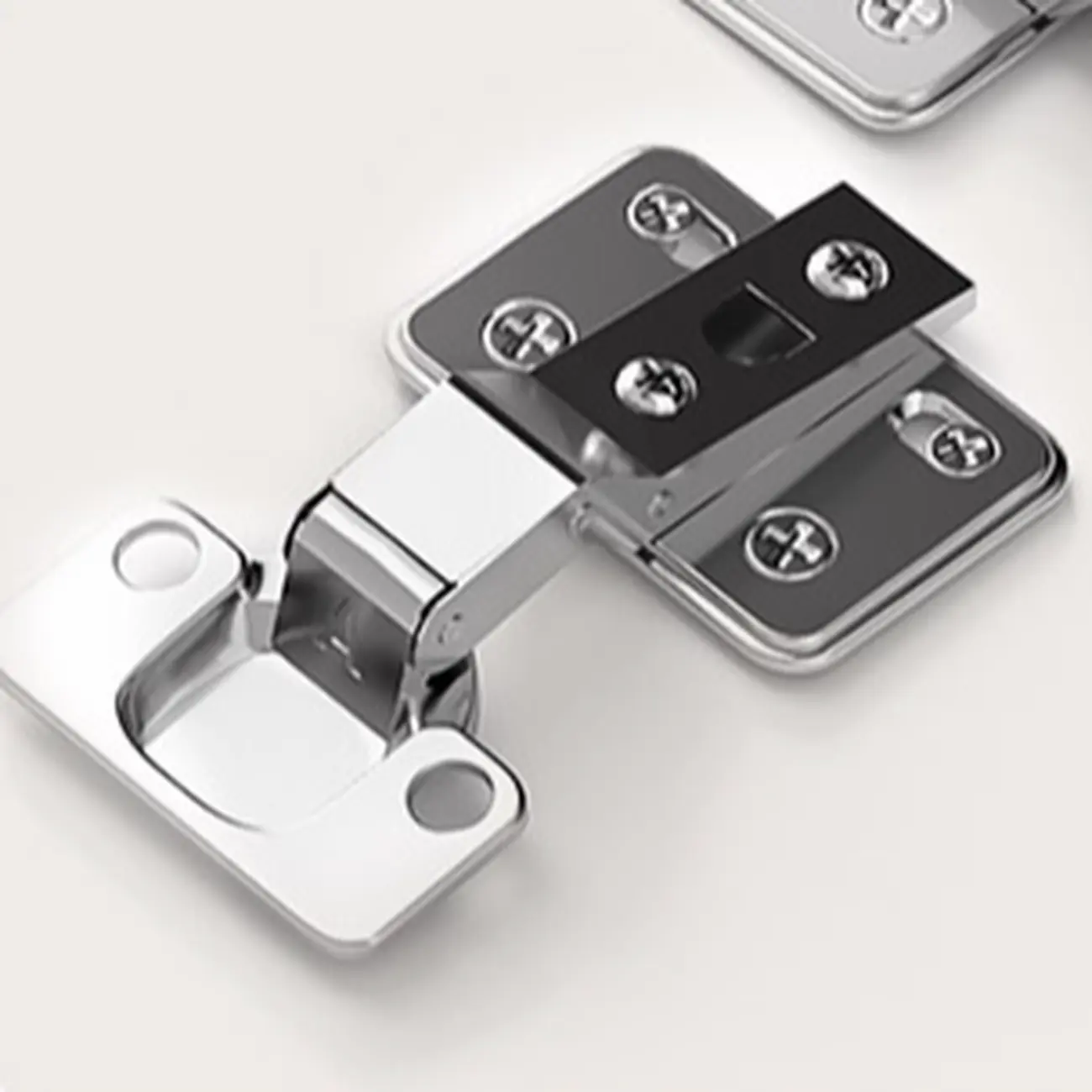 Cubical Solid Wood Double Drawer Nightstand in Nut-Brown