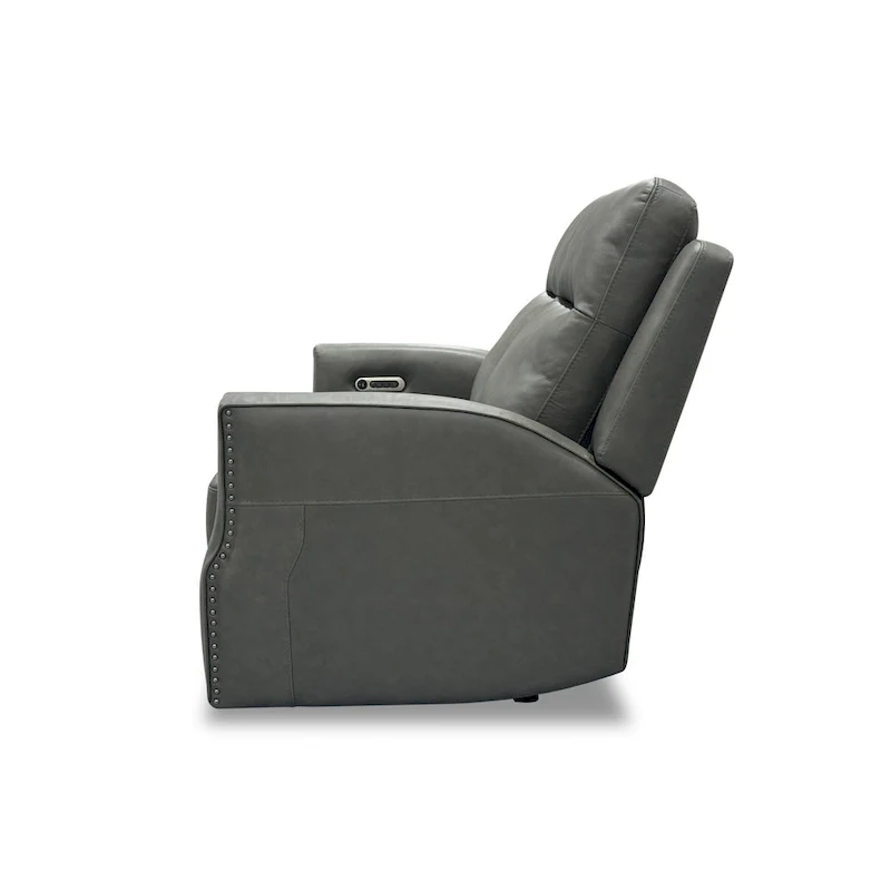 Maxwellton Cedar Power Reclining Loveseat with Power Headrests and Lumbar by Flexsteel - 56  x 42  x 39