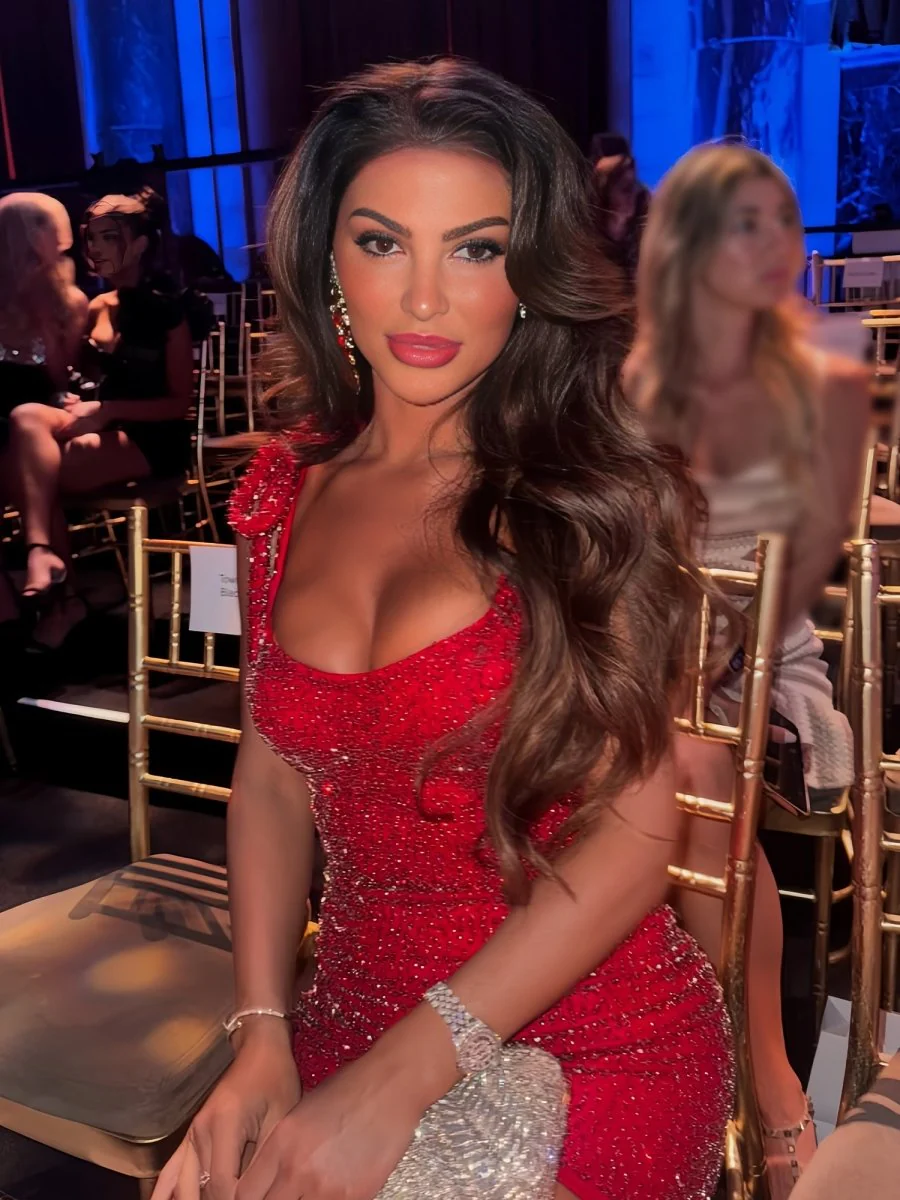 Red - One Shoulder Bodycon Beaded Mini Party Dresses With Bow