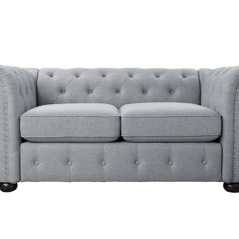 Tufted Chesterfield Loveseat Sofa