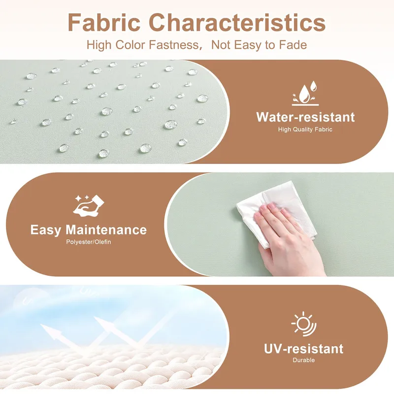 HOOOWOOO 8-piece Patio Wicker Rattan Conversation Set with Multifunctional Fire Pit Table