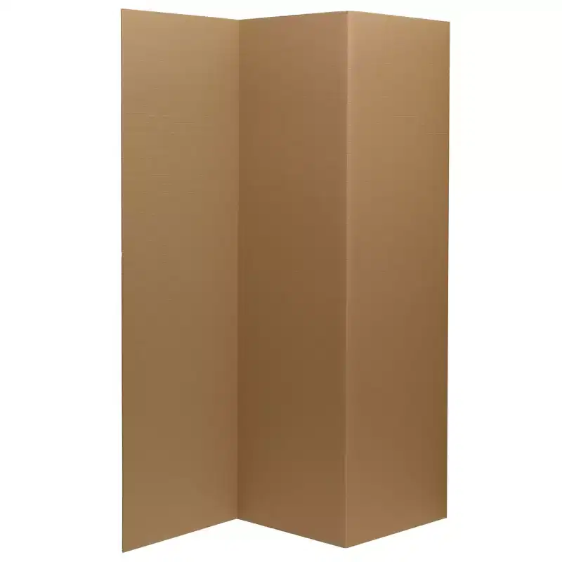 6' Cardboard Room Divider 3 Panel - Oriental Furniture