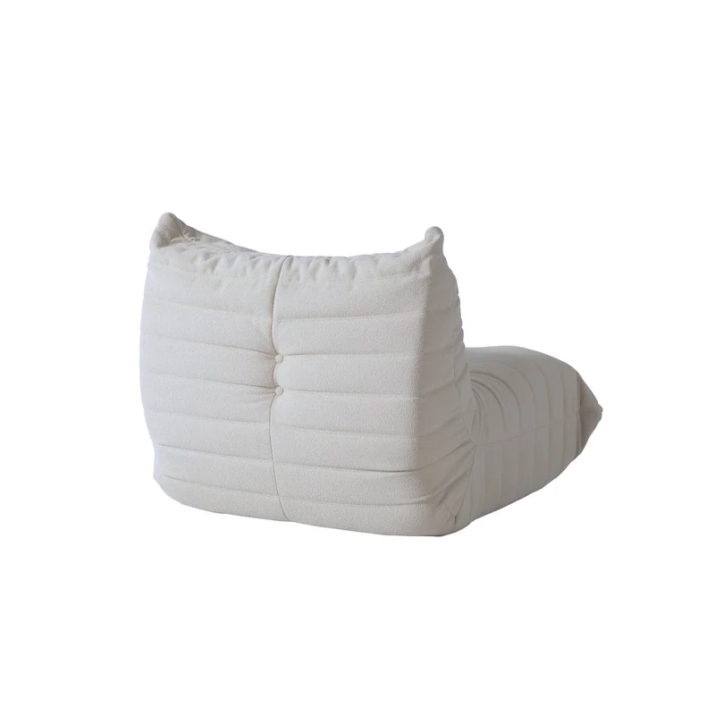 Single Sofa Teddy Fabric Bean Bag Chair