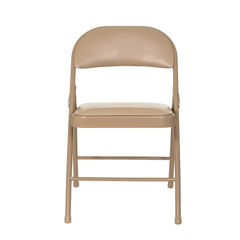 Bernadine Basics Collection Vinyl Folding Chair, Pack of 4