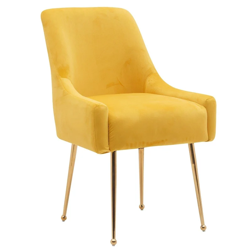 Tufted Velvet Upholstered Dining Chair Set of 2