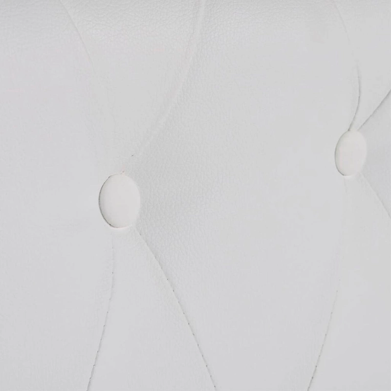 vidaXL Chesterfield 3-Seater Artificial Leather White