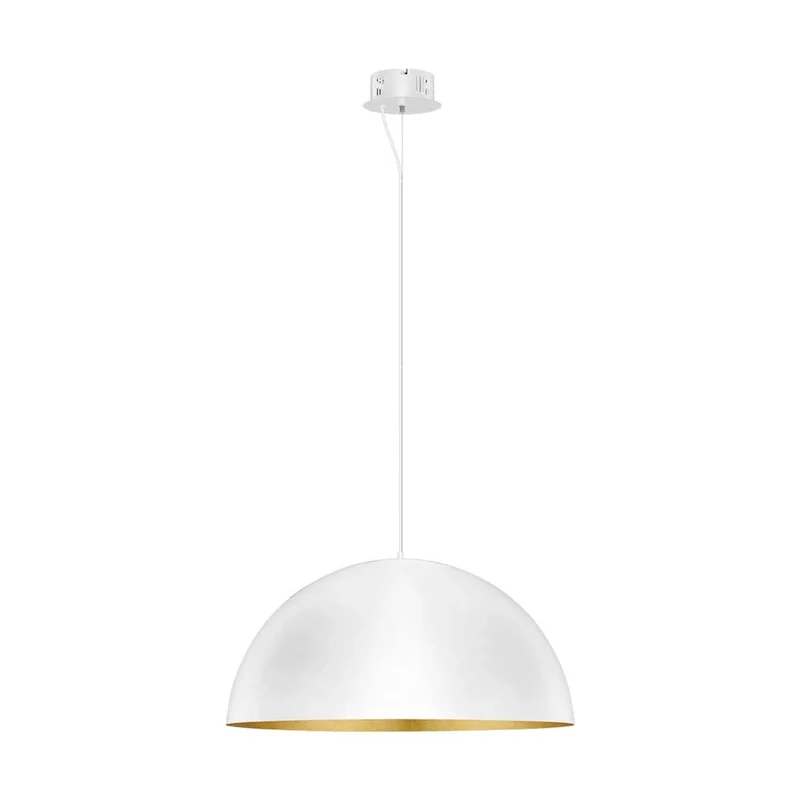 Eglo Gaetano White and Gold Leaf LED Bowl Pendant