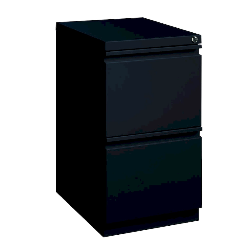 Hirsh 20-inch-deep Steel Mobile Two-drawer File Pedestal with Lock