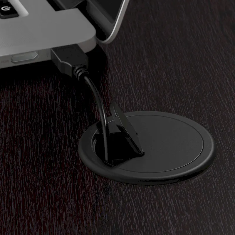 Cabot 60W L-Desk with Hutch and 5 Shelf Bookcase by Bush Furniture