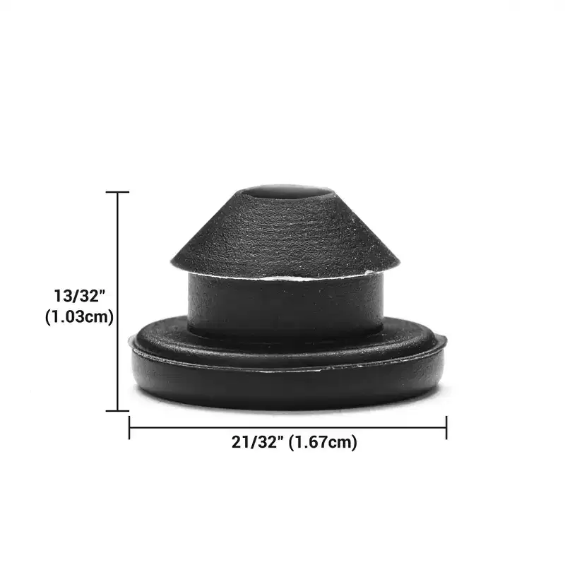 Yescom 60PCS Cable Railing Rubber Grommets Level Metal Post Protective Sleeves for 1/8 to 3/16 Wire Rope