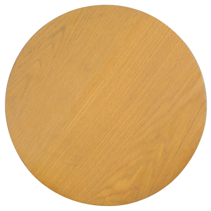 Natural / Black / Rustic Oak / White Wash Oak Veneer Wood Accent Table, Single