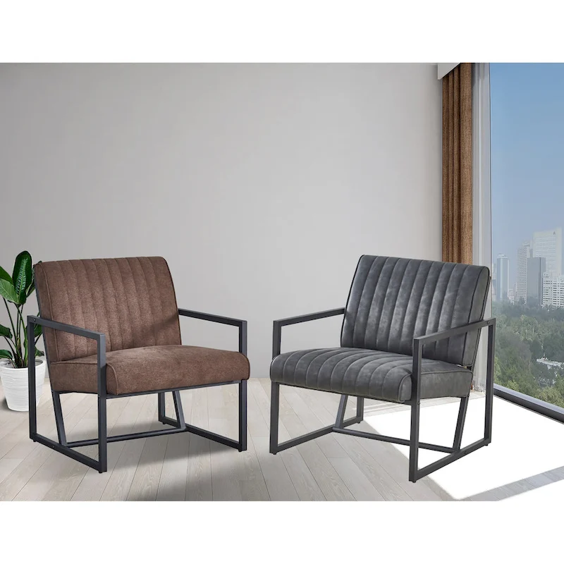 Modern 26 Arm Chair with Steel Legs