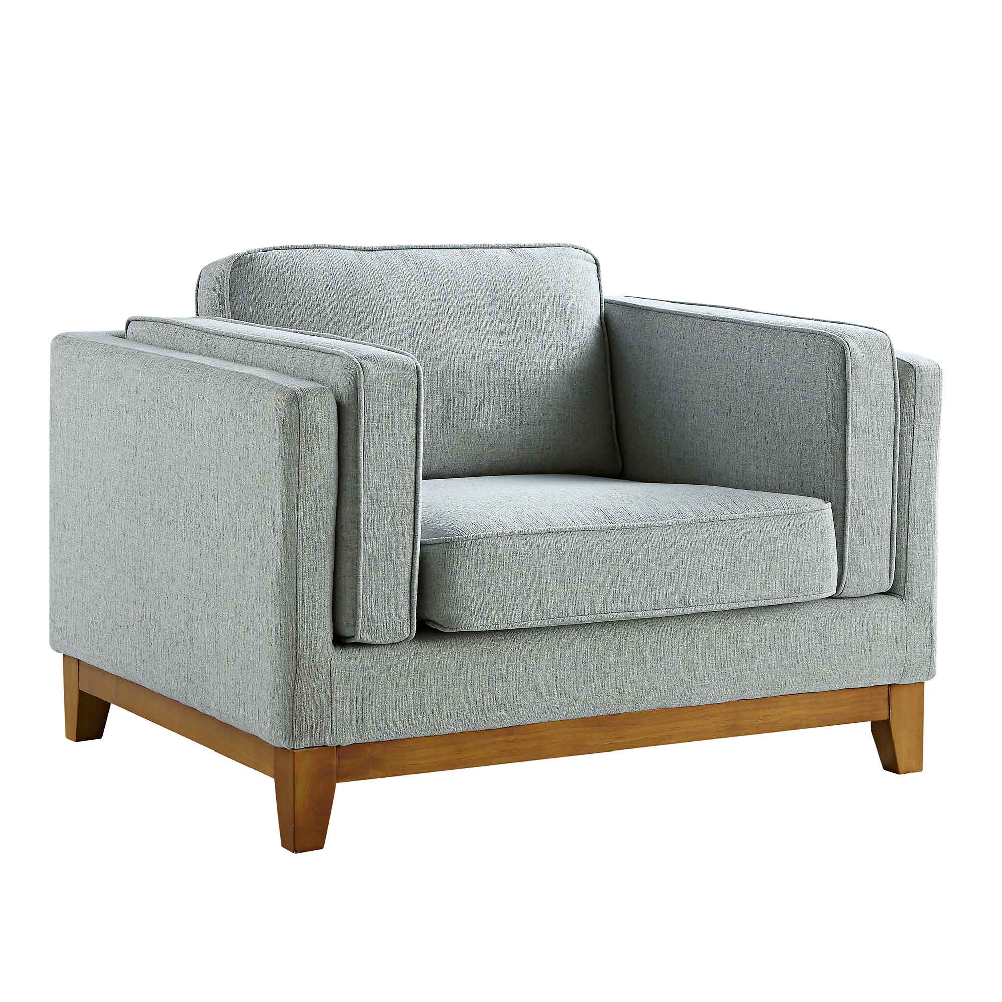 Sage Fabric Sofa, 1-Seater